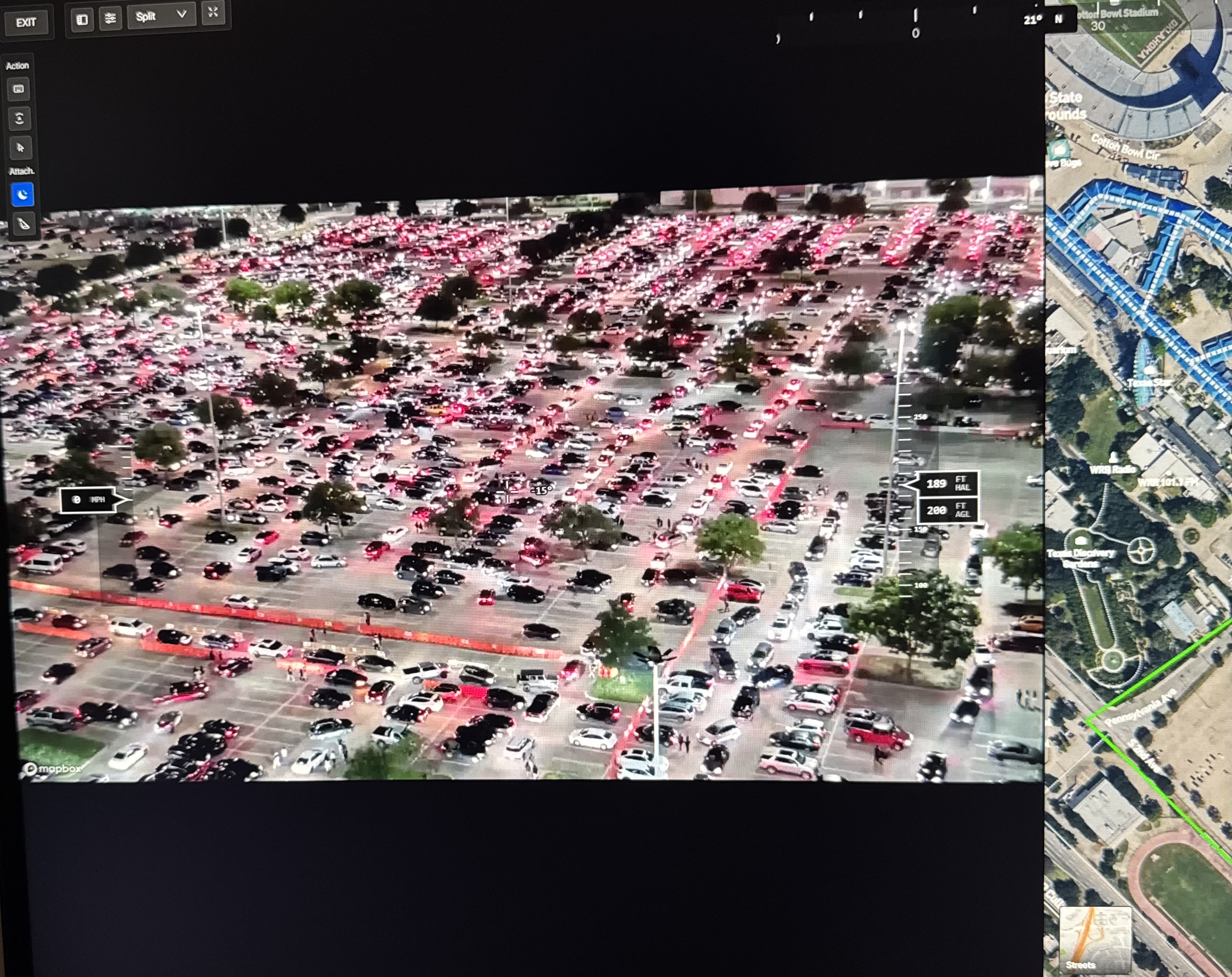 Large event aerial view